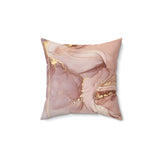 Mauve Abstract Square Pillow