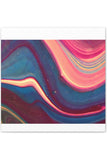 Blue Berry Abstract Canvas Stretched, 0.75"