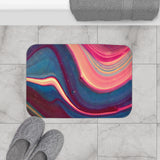 Blue Berry Abstract Bath Mat