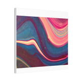 Blue Berry Abstract Canvas Stretched, 0.75"