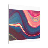 Blue Berry Abstract Canvas Stretched, 0.75"