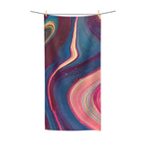 Blue Berry Abstract Polycotton Towel