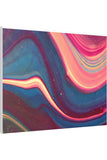 Blue Berry Abstract Canvas Stretched, 0.75"