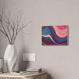 Blue Berry Abstract Canvas Stretched, 0.75"