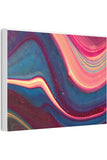 Blue Berry Abstract Canvas Stretched, 0.75"