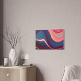 Blue Berry Abstract Canvas Stretched, 0.75"