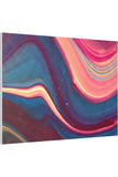 Blue Berry Abstract Canvas Stretched, 0.75"