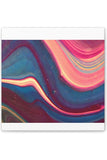 Blue Berry Abstract Canvas Stretched, 0.75"