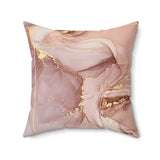 Mauve Abstract Square Pillow