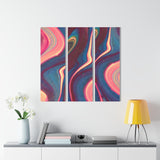 Blue Berry Abstract Acrylic Prints (Triptych)