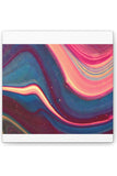 Blue Berry Abstract Canvas Stretched, 0.75"