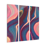 Blue Berry Abstract Acrylic Prints (Triptych)