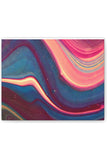 Blue Berry Abstract Canvas Stretched, 0.75"