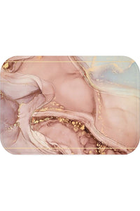 Mauve Abstract Bath Mat