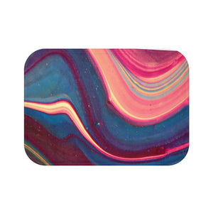 Blue Berry Abstract Bath Mat