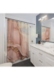 Mauve Abstract Shower Curtains