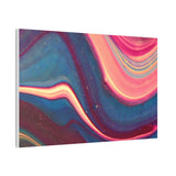 Blue Berry Abstract Canvas Stretched, 0.75"