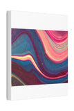 Blue Berry Abstract Canvas Stretched, 0.75"