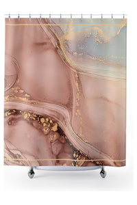 Mauve Abstract Shower Curtains