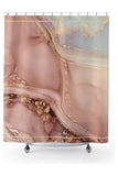 Mauve Abstract Shower Curtains