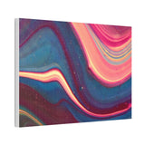 Blue Berry Abstract Canvas Stretched, 0.75"