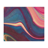 Blue Berry Abstract Microfiber Blanket