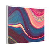 Blue Berry Abstract Canvas Stretched, 0.75"