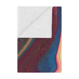 Blue Berry Abstract Microfiber Blanket