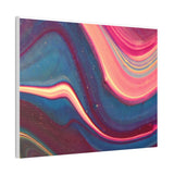 Blue Berry Abstract Canvas Stretched, 0.75"