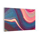 Blue Berry Abstract Canvas Stretched, 0.75"