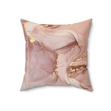 Mauve Abstract Square Pillow