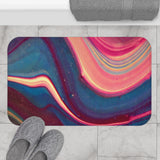 Blue Berry Abstract Bath Mat