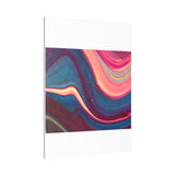 Blue Berry Abstract Canvas Stretched, 0.75"