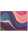 Blue Berry Abstract Canvas Stretched, 0.75"