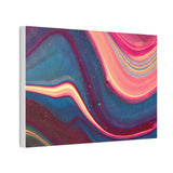 Blue Berry Abstract Canvas Stretched, 0.75"