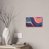 Blue Berry Abstract Canvas Stretched, 0.75"