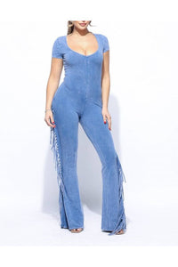 Mineral Fringed Jumpsuit