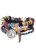 Wing Charm Bracelet Set - Multi