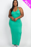 Racer Back Maxi Dress - Green