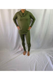 Reverse Legging Set - Olive