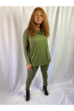 Reverse Legging Set - Olive