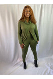 Reverse Legging Set - Olive