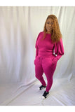 Perfect Puff Jogger Set - Magenta