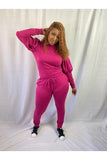 Perfect Puff Jogger Set - Magenta