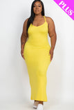 Racer Back Maxi Dress - Yellow